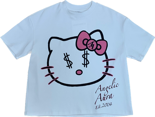 CASHKITTY CROPPED T-SHIRT WHITE